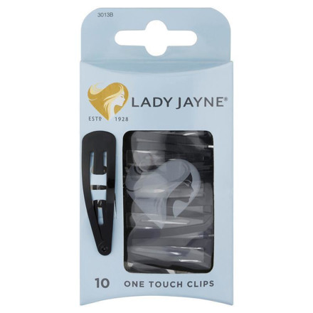 Picture of Lady Jayne Lj #3013B One Touch Clip Black Pk 10
