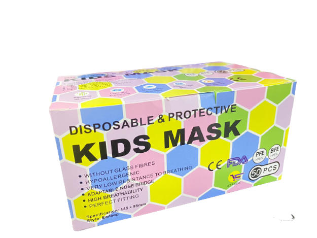 Picture of Disposable Face Mask Kids Green 50's