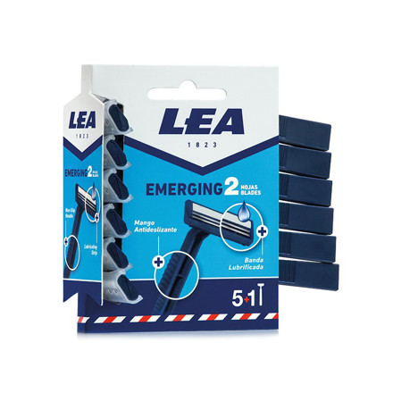 Picture of LEA 2 Blades Disposable Razor Emerging 5 Per Pack + 1Refill