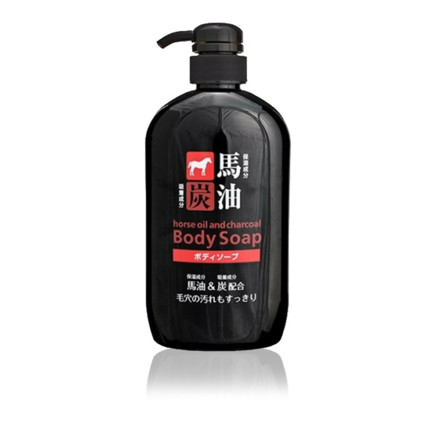 Picture of Kumano Horse Oil N Charcoal Body Wash Bottle 600ml