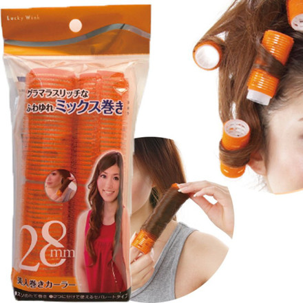 Picture of Lucky Wink Curler For Long Hair (28mm 2pcs) - Orange