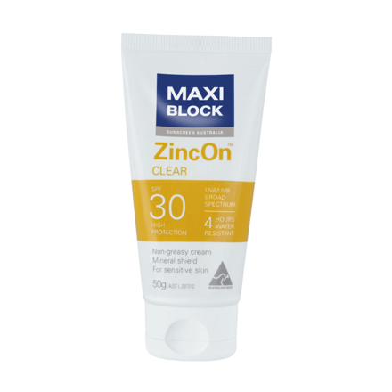 Picture of Maxiblock SPF 50+ Zinc On Clear 50g