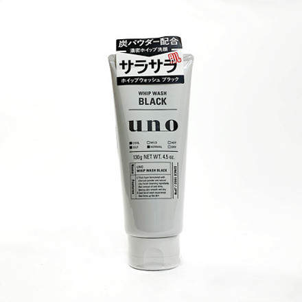 Picture of Uno by Shiseido Facial Foam Whip Wash Black 130g