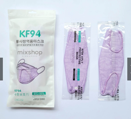 Picture of Mixshop KF94 Face Mask 4-ply Adult Earloop Purple 10's