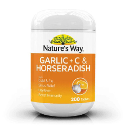 Picture of Nature's Way Garlic + C & Horseradish 200's