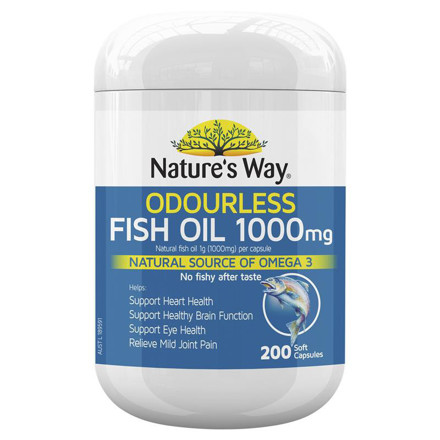 Picture of Nature's Way True Odourless Fish Oil 1000mg 200's