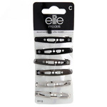 Picture of Elite Models Metal Hair Clips X 6Pcs Pack Assorted