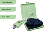 Picture of Mask Storage Case Square Green 1's