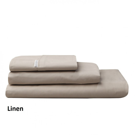 Picture of Logan & Mason 250TC Percale Linen Fitted Sheet