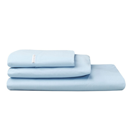 Picture of Logan & Mason 250TC Percale Sky Fitted Sheet