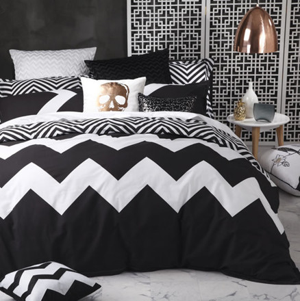 Picture of Logan & Mason Marley Black Quilt Cover Set