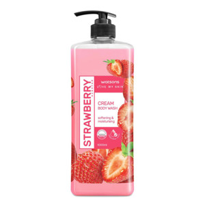 Picture of Watsons Cream Body Wash - Strawberry 1L