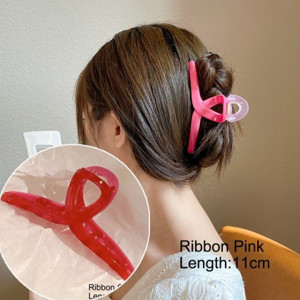 Picture of Mixshop High Quality Korean Ribbon Pink Clip #1065