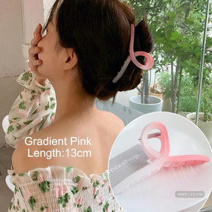 Picture of Mixshop High Quality Korean Gradient Pink Ribbon Clip #1053