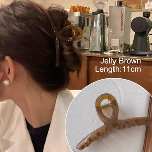 Picture of Mixshop High Quality Korean Jelly Brown 11cm Clip #1081