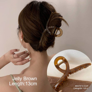 Picture of Mixshop High Quality Korean Jelly Brown 13cm Clip #1087
