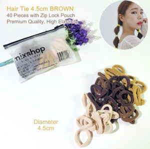 Picture of Mixshop Hair Tie Pouch 4.5cm Brown