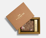 Picture of COACH Boxed Large Jewelry Box And Earrings Set In Signature Canvas With Evergreen Floral Print