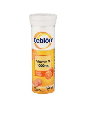 Picture of Cebion Vitamin C 1000mg Effervescent Tablets Orange 10's