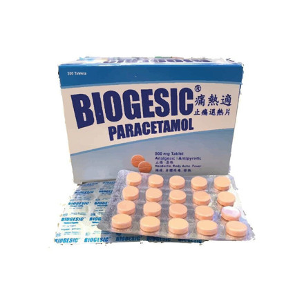 Picture of Biogesic Paracetamol 500mg Tablet