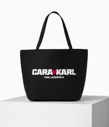 Picture of KARL LAGERFELD CARA LOVES KARL CANVAS SHOPPER