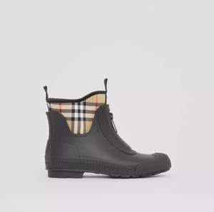 Picture of BURBERRY Vintage Check Neoprene and Rubber Rain Boots