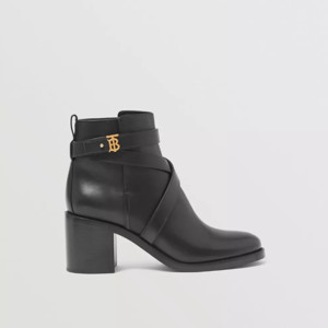 Picture of BURBERRY Monogram Motif Leather Ankle Boots