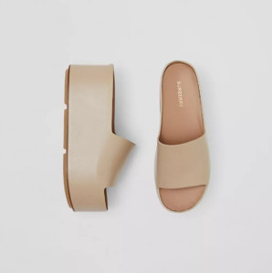 Picture of BURBERRY Leather Platform Sandals
