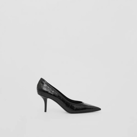 Picture of BURBERRY Embossed Leather Point-toe Pumps