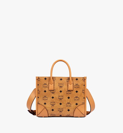 Picture of MCM Small München Tote in Visetos