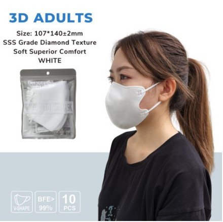 Picture of Mixshop 3D V-Shaped Mask Adult White