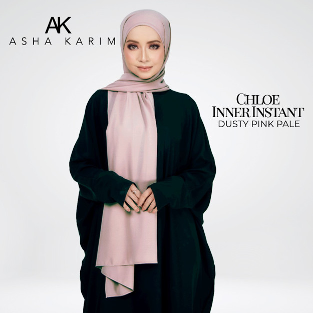 Picture of Asha Karim Chloe Inner Instant Shawl Dusty Pink Pale