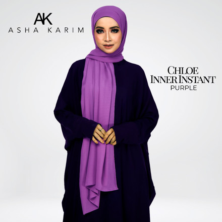 Picture of Asha Karim Chloe Inner Instant Shawl Purple