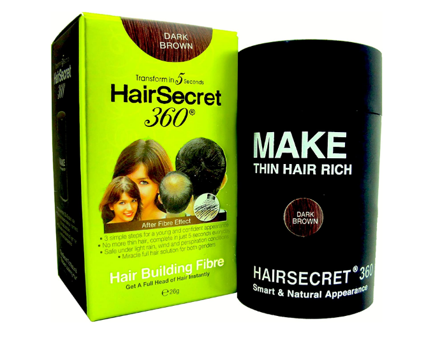 Picture of HairSecret 360 Single Hair Building Fibre Dark Brown
