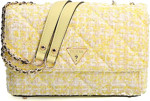 Picture of Guess Cessily Convertible Crossbody Flap Light Gol