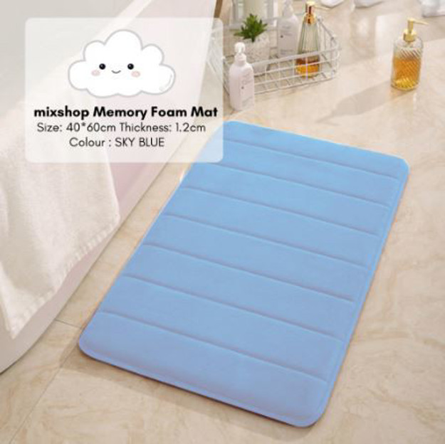Picture of Mixshop Memory Foam Floor Mat Sky Blue
