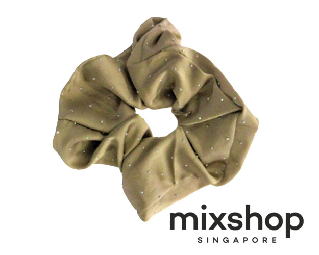Picture of Mixshop Hair Scrunchies Brown Glitter