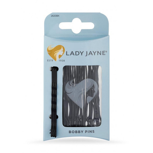 Picture of Lady Jayne Lj#2622B Rubberizedcontoured Bobbypin Bk (New)