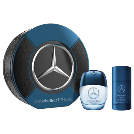 Picture of Mercedes-Benz The Move Giftset Edt 60ml + Deo Stick 75g in Round Metallic Box