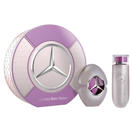 Picture of Mercedes-Benz Woman Giftset Edp 90ml + Body Lotion 125ml in Round Metallic Box