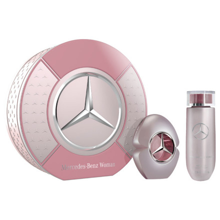 Picture of Mercedes-Benz Woman Giftset Edt 60ml + Body Lotion 125ml in Round Metallic Box