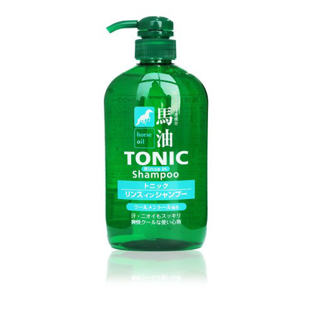 Picture of Kumano Horse Oil Tonic Rinse In Shampoo Bottle 600