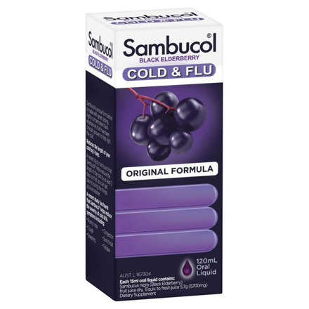 Picture of Sambucol Cold & Flu Syrup 120ml
