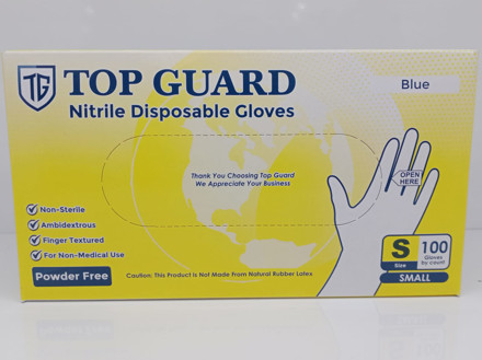 Picture of TOP GUARD NITRILE DISPOSABLE GLOVES
