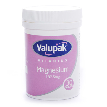 Picture of Valupak Magnesium 187.5mg tablet 30'S