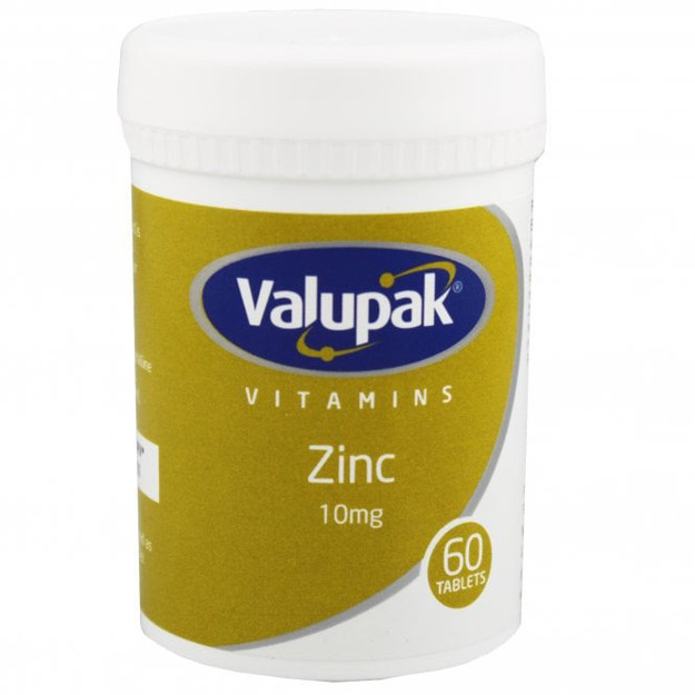 Picture of Valupak Zinc 10mg tablet 60'S