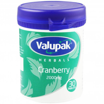 Picture of Valupak Cranberry 2000mg tablet 30'S