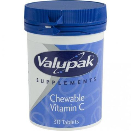 Picture of Valupak Vitamin C Chewable 500mg tablet 30'S