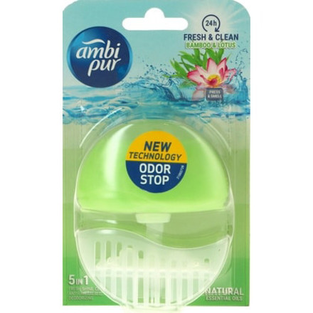Picture of Ambi Pur 5 in 1 Fresh & Clean Toilet Deo Bamboo & Lotus 55ml