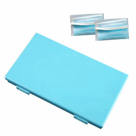 Picture of Mask Storage Case Rectangular Blue 1's